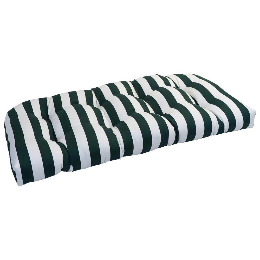 42-inch by 19-inch U-Shaped Patterned Spun Polyester Tufted Settee/Bench Cushion  93180-LS-OD-044. Picture 1