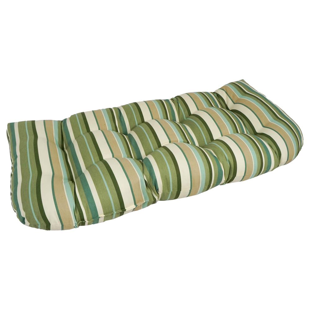 42-inch by 19-inch U-Shaped Patterned Spun Polyester Tufted Settee/Bench Cushion  93180-LS-OD-058. Picture 1