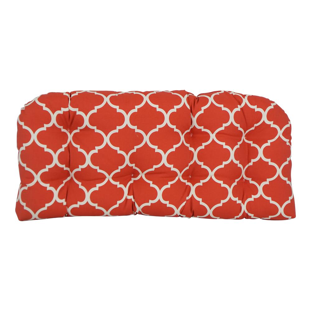 42-inch by 19-inch U-Shaped Patterned Spun Polyester Tufted Settee/Bench Cushion  93180-LS-OD-159. Picture 2
