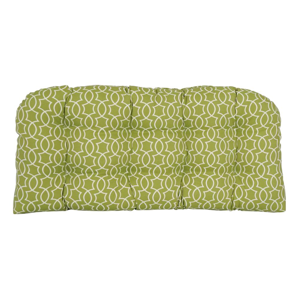 42-inch by 19-inch U-Shaped Patterned Spun Polyester Tufted Settee/Bench Cushion  93180-LS-OD-192. Picture 2