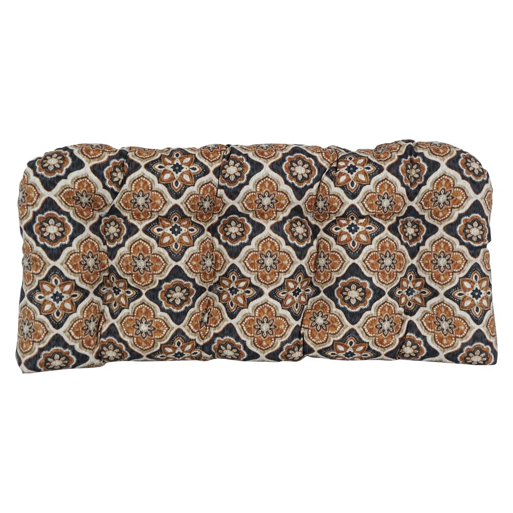 42-inch by 19-inch U-Shaped Patterned Spun Polyester Tufted Settee/Bench Cushion  93180-LS-OD-201. Picture 2