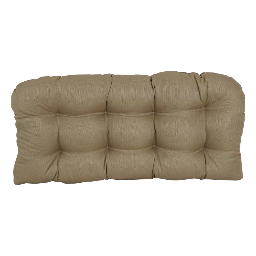 42-inch by 19-inch U-Shaped Premium Outdoor Tufted Settee/Bench Cushion  93180-LS-PO-010. Picture 2