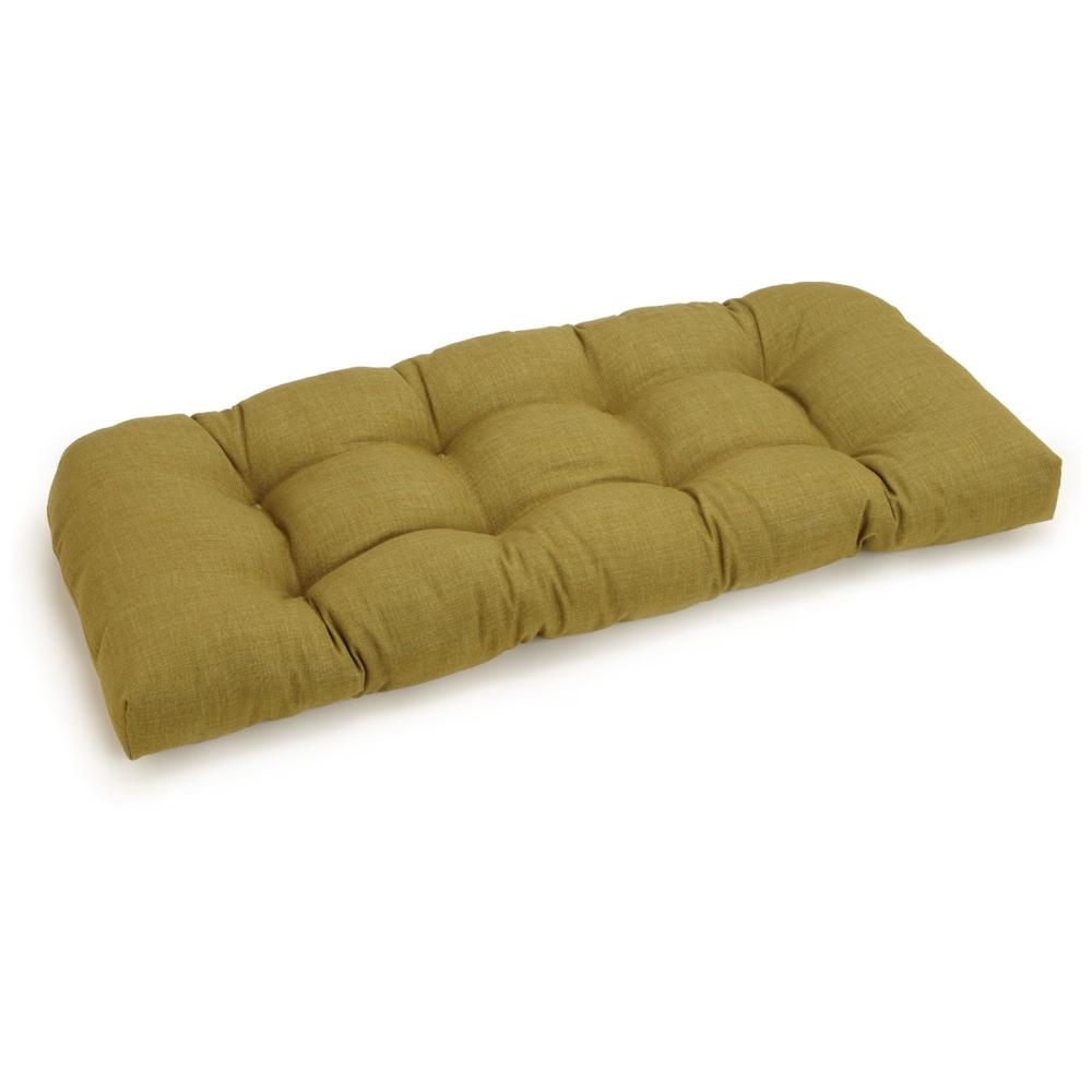42-inch by 19-inch U-Shaped Solid Spun Polyester Tufted Settee/Bench Cushion. Picture 1