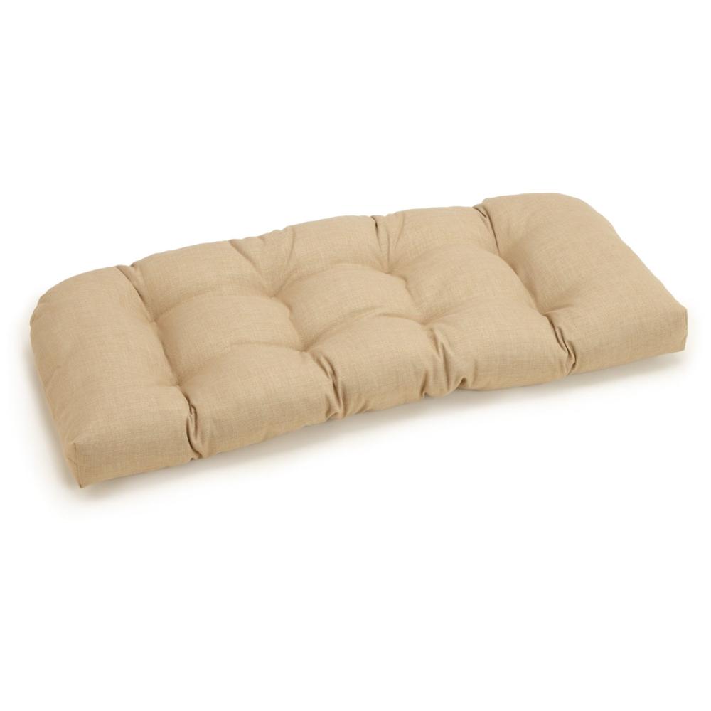 Blazing Needles 60-Inch by 19-inch Tufted Solid Twill Bench Cushion