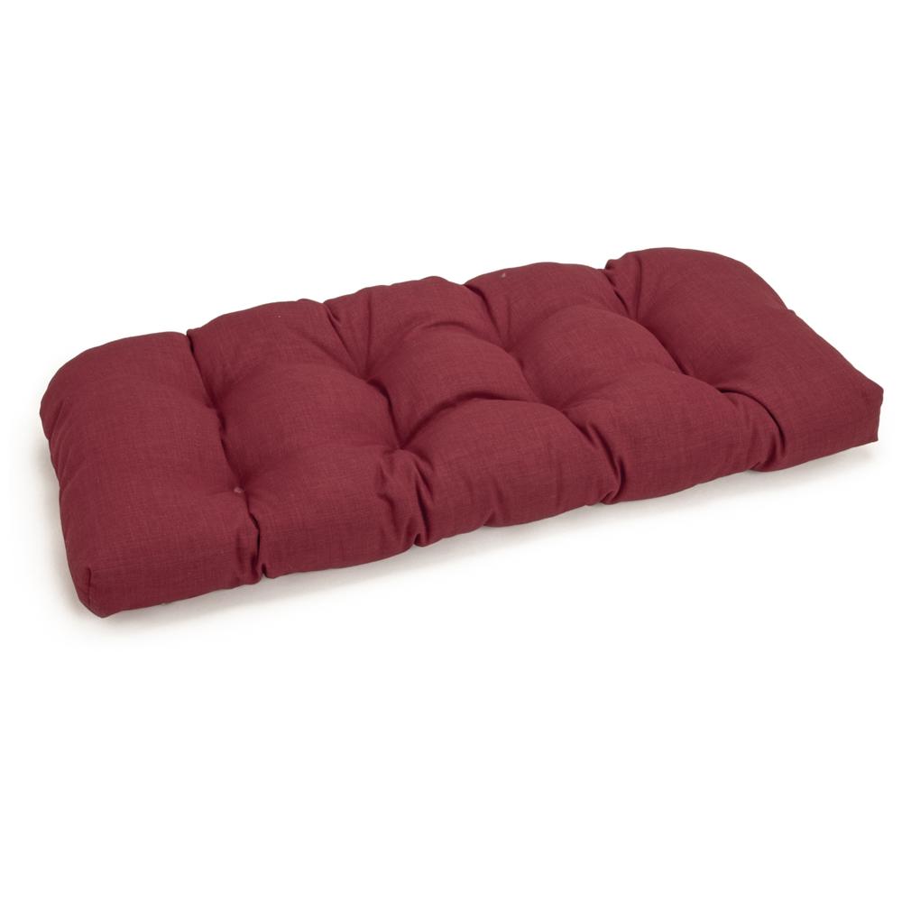 42-inch by 19-inch U-Shaped Solid Spun Polyester Tufted Settee/Bench Cushion. The main picture.