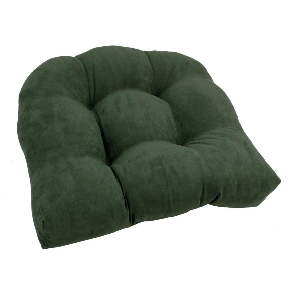 19-inch U-Shaped Micro Suede Tufted Dining Chair Cushion. Picture 1