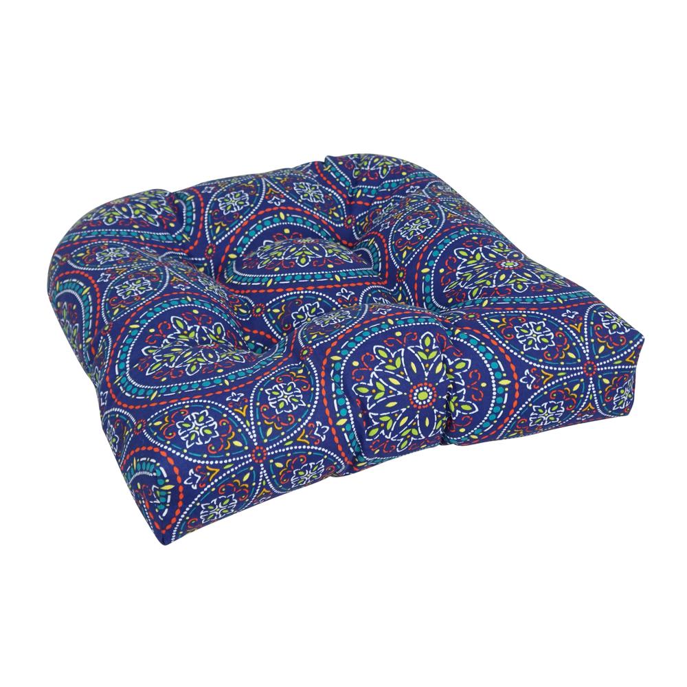 19-inch U-Shaped Spun Polyester Outdoor Tufted Dining Chair Cushion  93184-1CH-OD-100. Picture 1