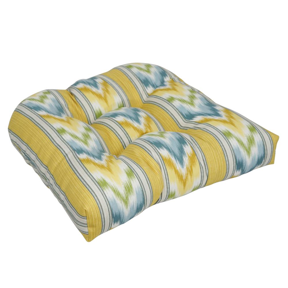 19-inch U-Shaped Spun Polyester Outdoor Tufted Dining Chair Cushion  93184-1CH-OD-116. Picture 1