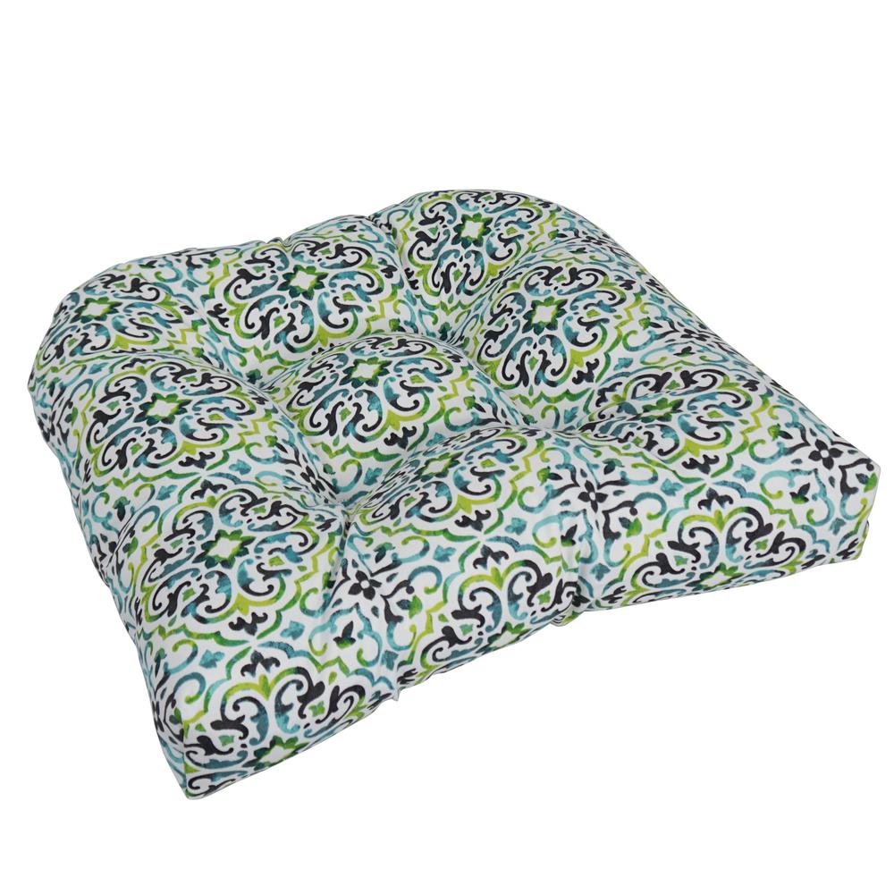 19-inch U-Shaped Spun Polyester Outdoor Tufted Dining Chair Cushion  93184-1CH-OD-118. Picture 1