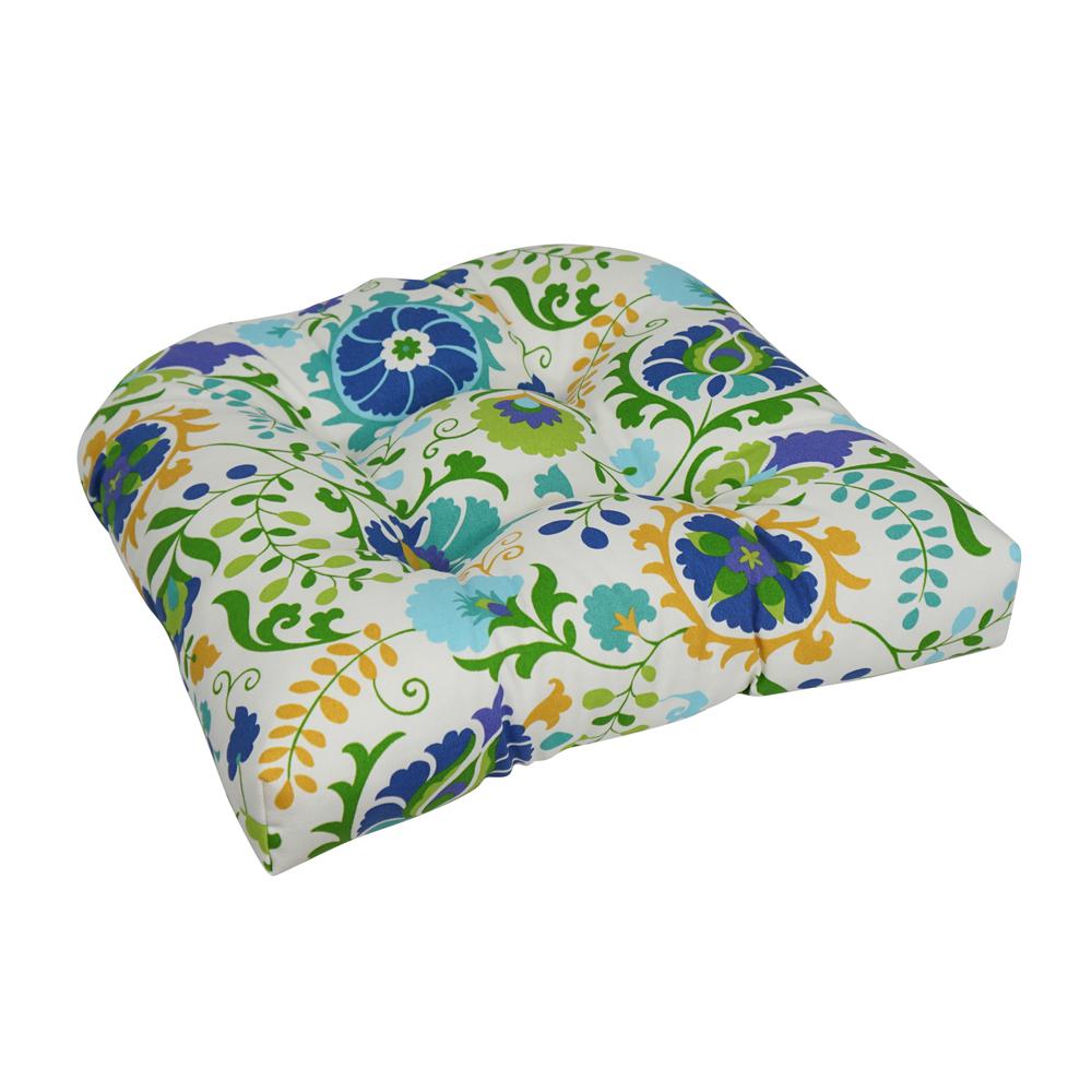 19-inch U-Shaped Spun Polyester Outdoor Tufted Dining Chair Cushion  93184-1CH-OD-121. Picture 1