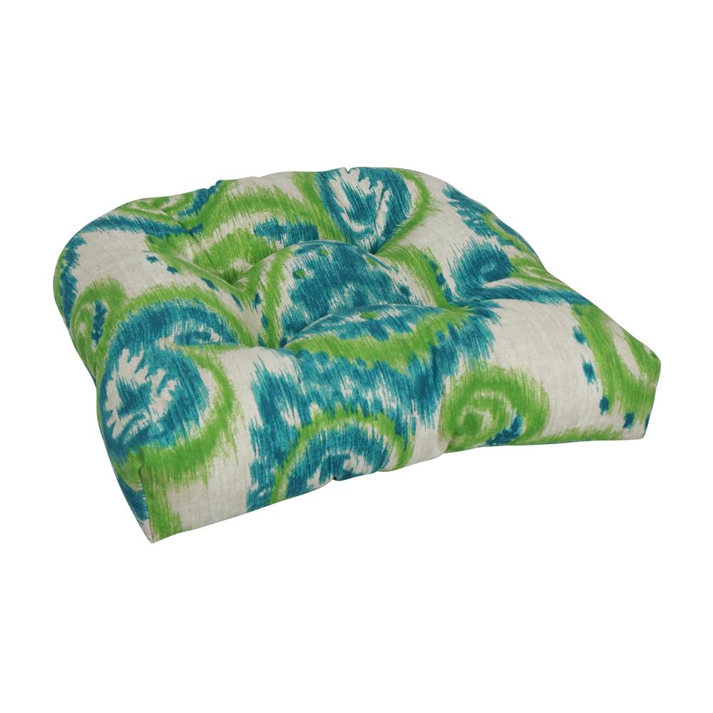 19-inch U-Shaped Spun Polyester Outdoor Tufted Dining Chair Cushion  93184-1CH-OD-122. Picture 1