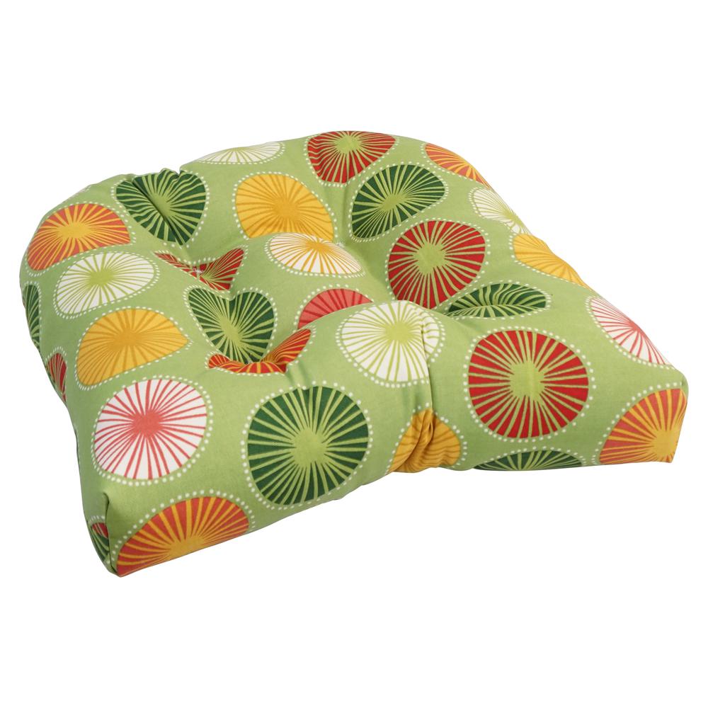 19-inch U-Shaped Spun Polyester Outdoor Tufted Dining Chair Cushion  93184-1CH-OD-127. Picture 1