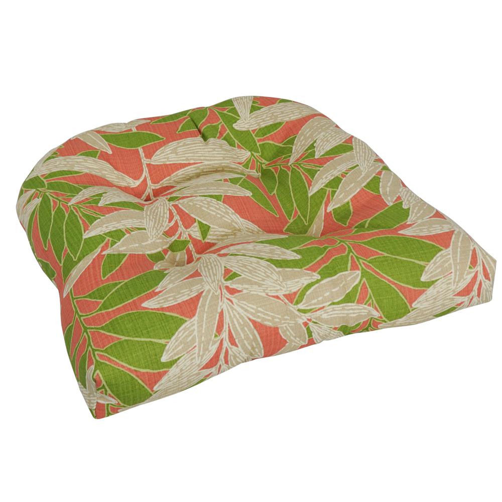 19-inch U-Shaped Spun Polyester Outdoor Tufted Dining Chair Cushion  93184-1CH-OD-142. Picture 1