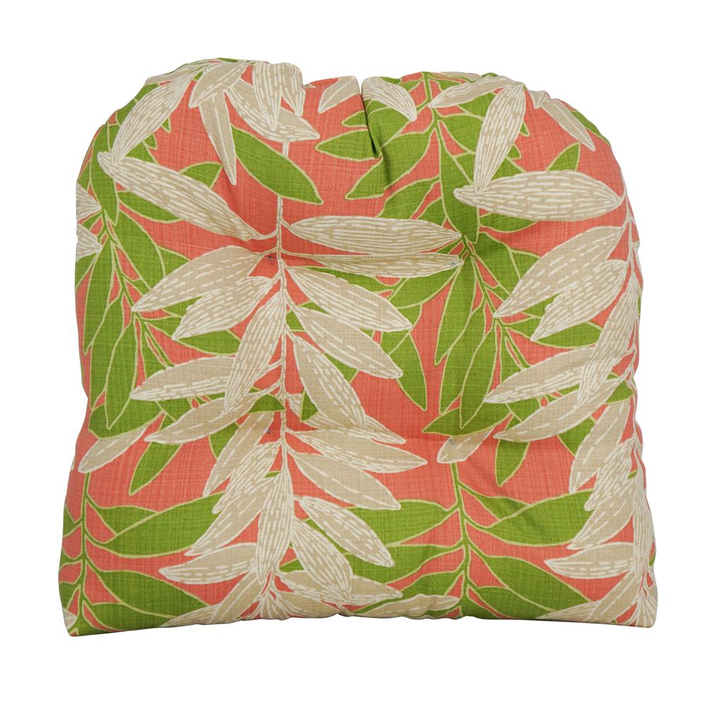 19-inch U-Shaped Spun Polyester Outdoor Tufted Dining Chair Cushion  93184-1CH-OD-142. Picture 2