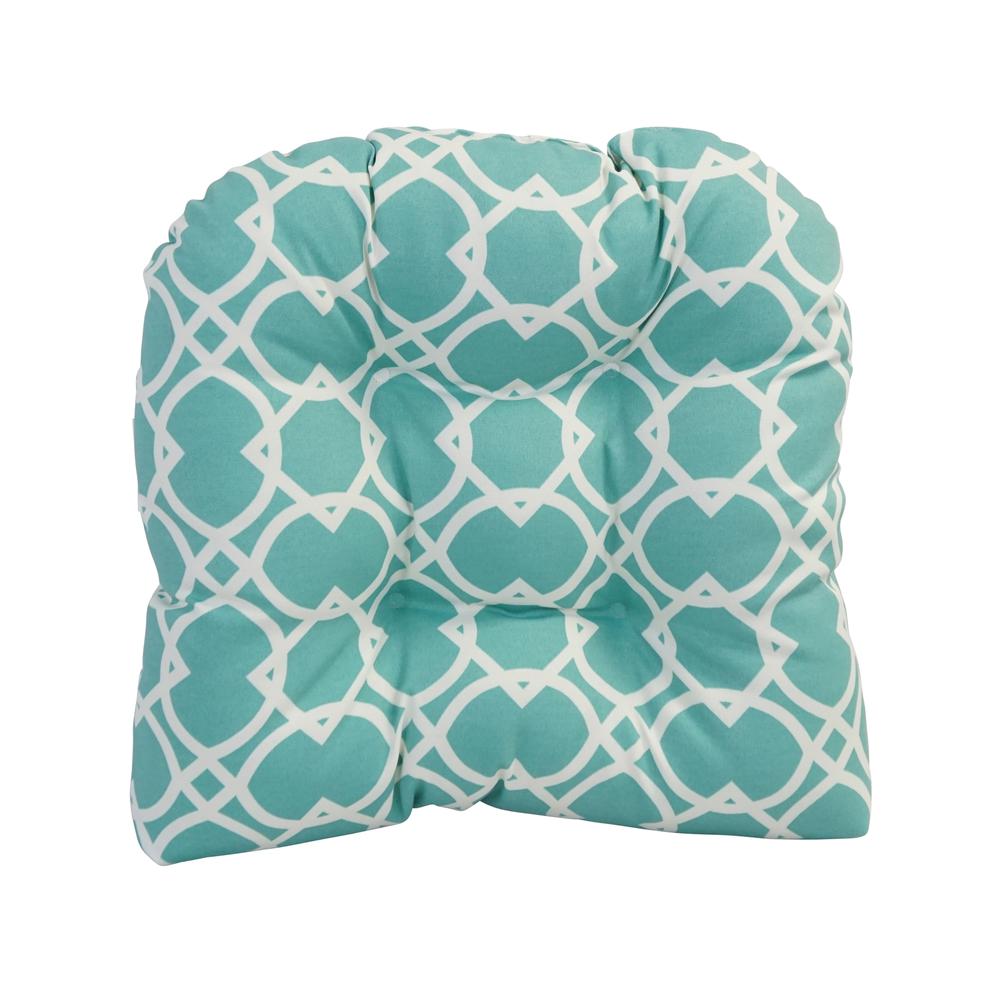 19-inch U-Shaped Spun Polyester Outdoor Tufted Dining Chair Cushion  93184-1CH-OD-144. Picture 2