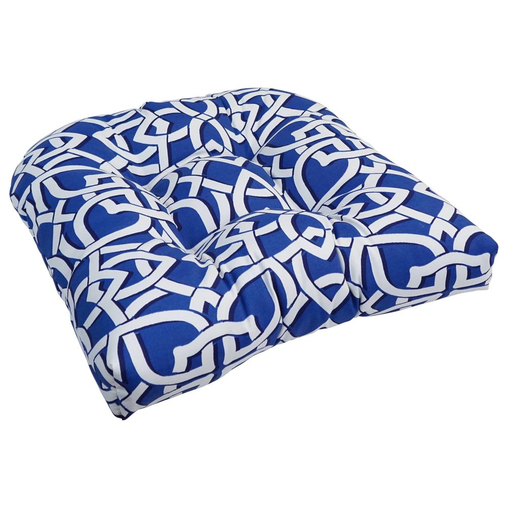 19-inch U-Shaped Spun Polyester Outdoor Tufted Dining Chair Cushion  93184-1CH-OD-147. Picture 1