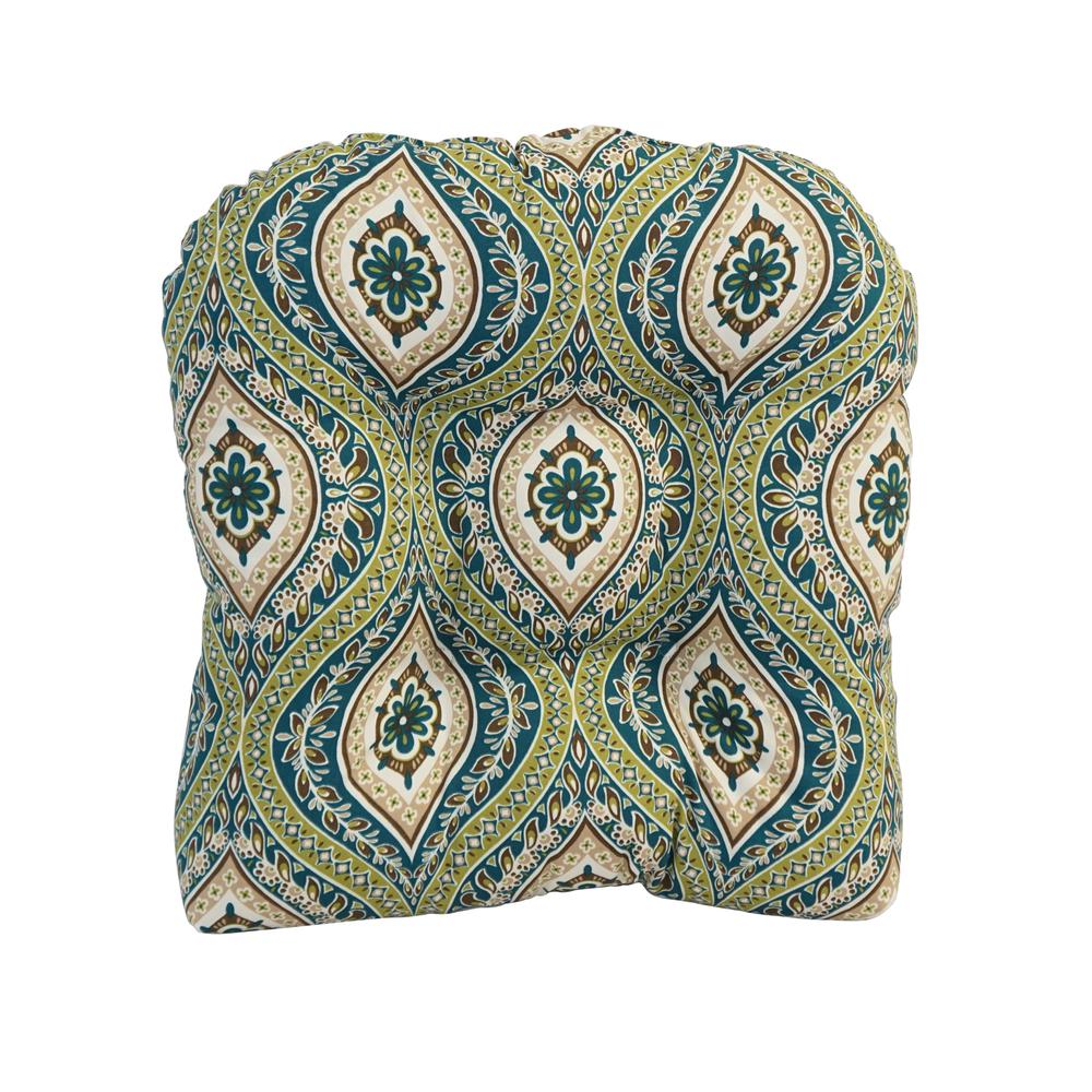 19-inch U-Shaped Spun Polyester Outdoor Tufted Dining Chair Cushion  93184-1CH-OD-152. Picture 2