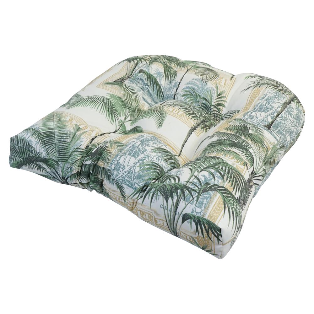 19-inch U-Shaped Spun Polyester Outdoor Tufted Dining Chair Cushion  93184-1CH-OD-154. Picture 1