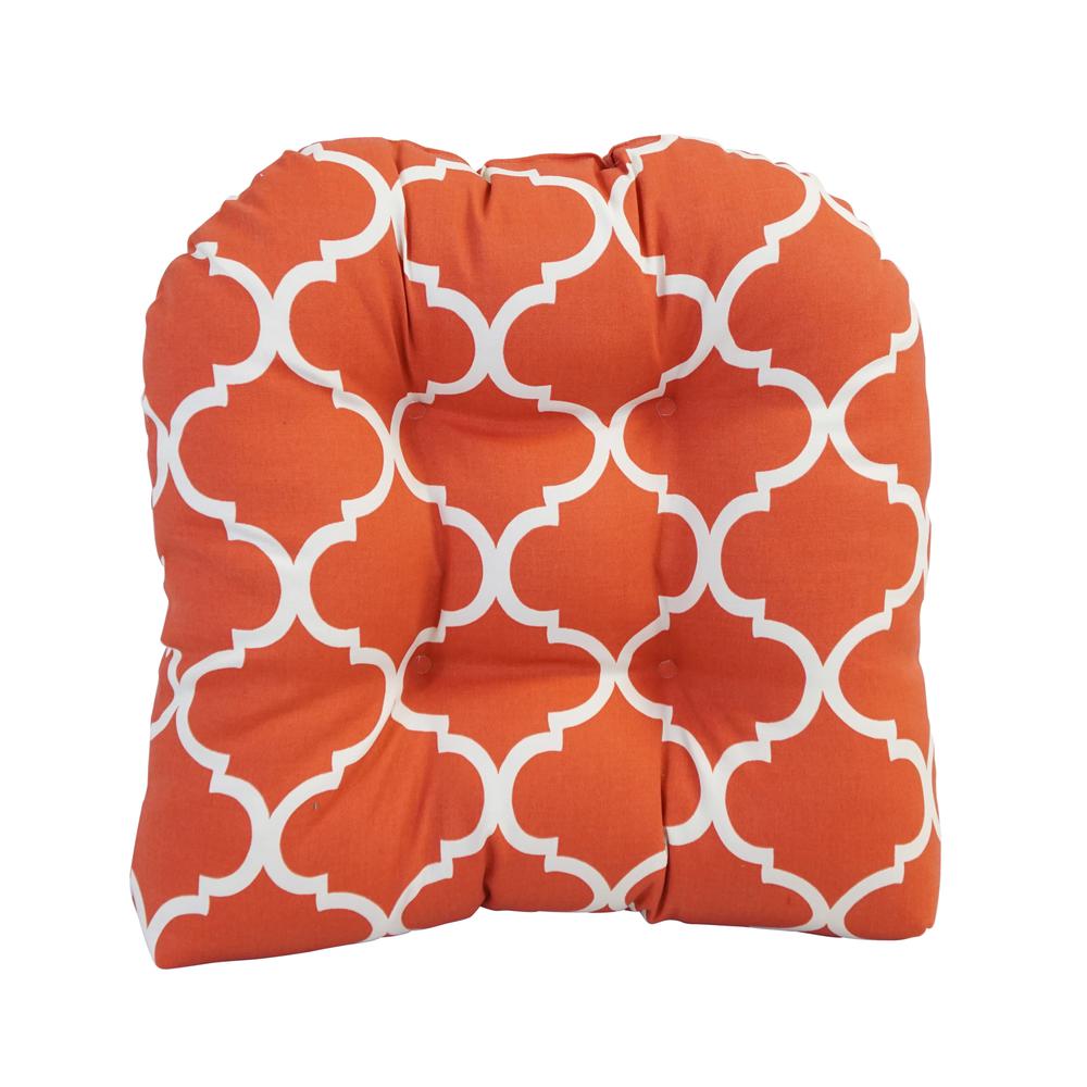 19-inch U-Shaped Spun Polyester Outdoor Tufted Dining Chair Cushion  93184-1CH-OD-159. Picture 2