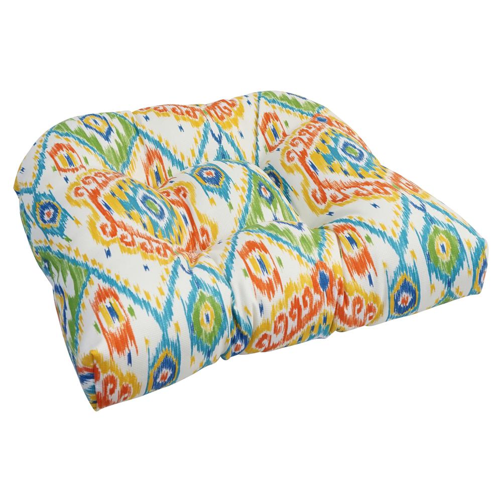 19-inch U-Shaped Spun Polyester Outdoor Tufted Dining Chair Cushion  93184-1CH-OD-163. Picture 1