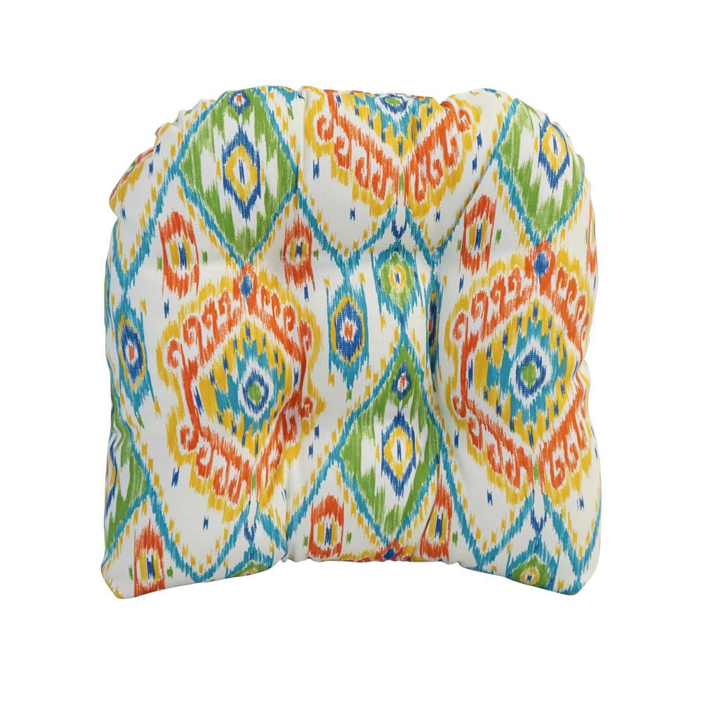 19-inch U-Shaped Spun Polyester Outdoor Tufted Dining Chair Cushion  93184-1CH-OD-163. Picture 2