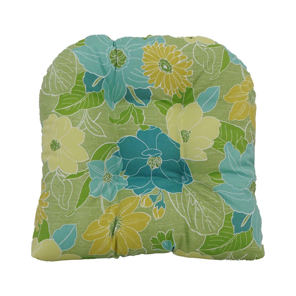 19-inch U-Shaped Spun Polyester Outdoor Tufted Dining Chair Cushion  93184-1CH-OD-179. Picture 2