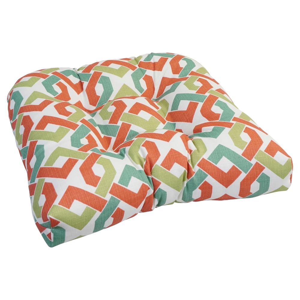 19-inch U-Shaped Spun Polyester Outdoor Tufted Dining Chair Cushion  93184-1CH-OD-185. Picture 1