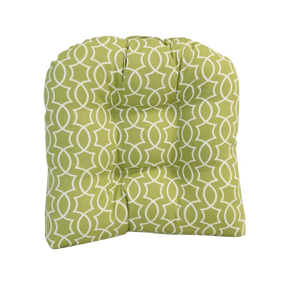 19-inch U-Shaped Spun Polyester Outdoor Tufted Dining Chair Cushion  93184-1CH-OD-192. Picture 2