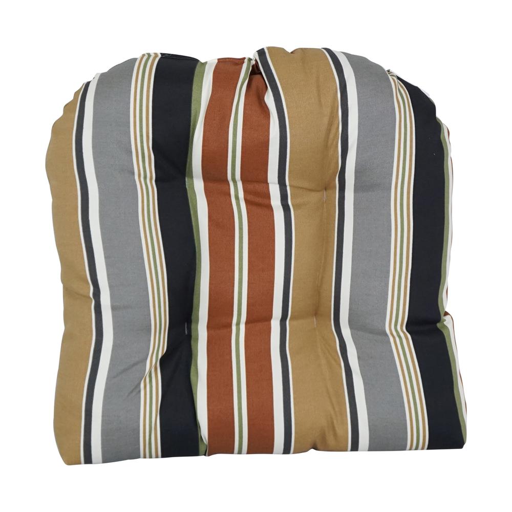 19-inch U-Shaped Spun Polyester Outdoor Tufted Dining Chair Cushion  93184-1CH-OD-207. Picture 2