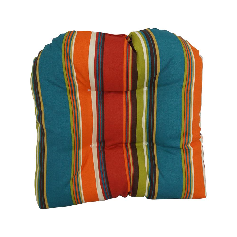 19-inch U-Shaped Patterned Spun Polyester Tufted Dining Chair Cushion 93184-1CH-REO-51. Picture 2