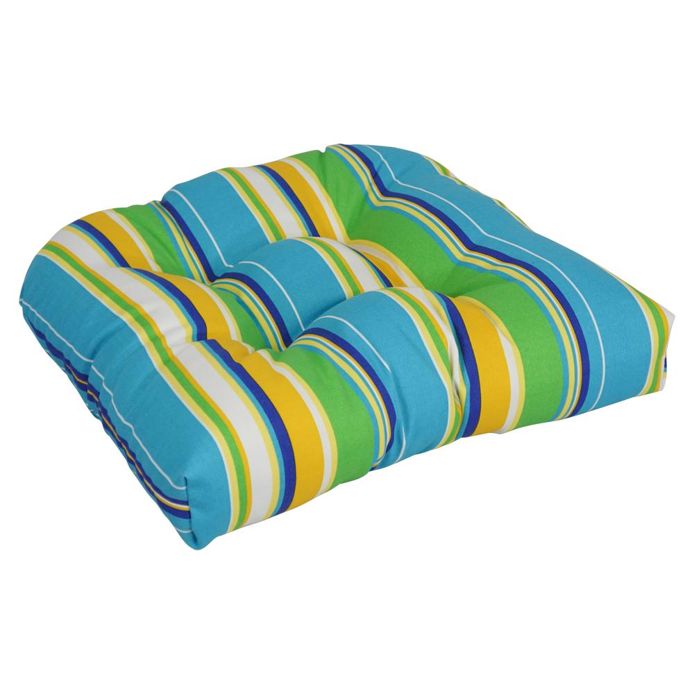19-inch U-Shaped Patterned Spun Polyester Tufted Dining Chair Cushion 93184-1CH-REO-56. Picture 1
