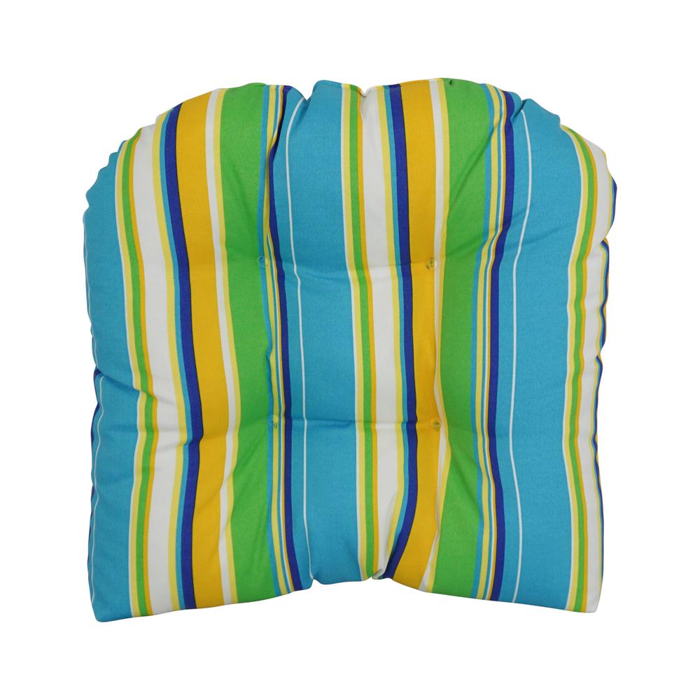 19-inch U-Shaped Patterned Spun Polyester Tufted Dining Chair Cushion 93184-1CH-REO-56. Picture 2