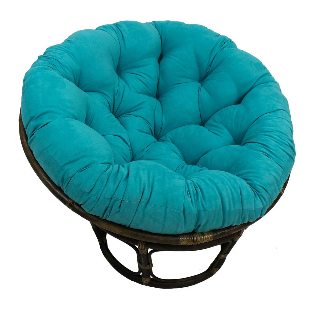 52-inch Solid Microsuede Papasan Cushion (Fits 50-inch Papasan Frame)  93302-52-MS-AB. Picture 1