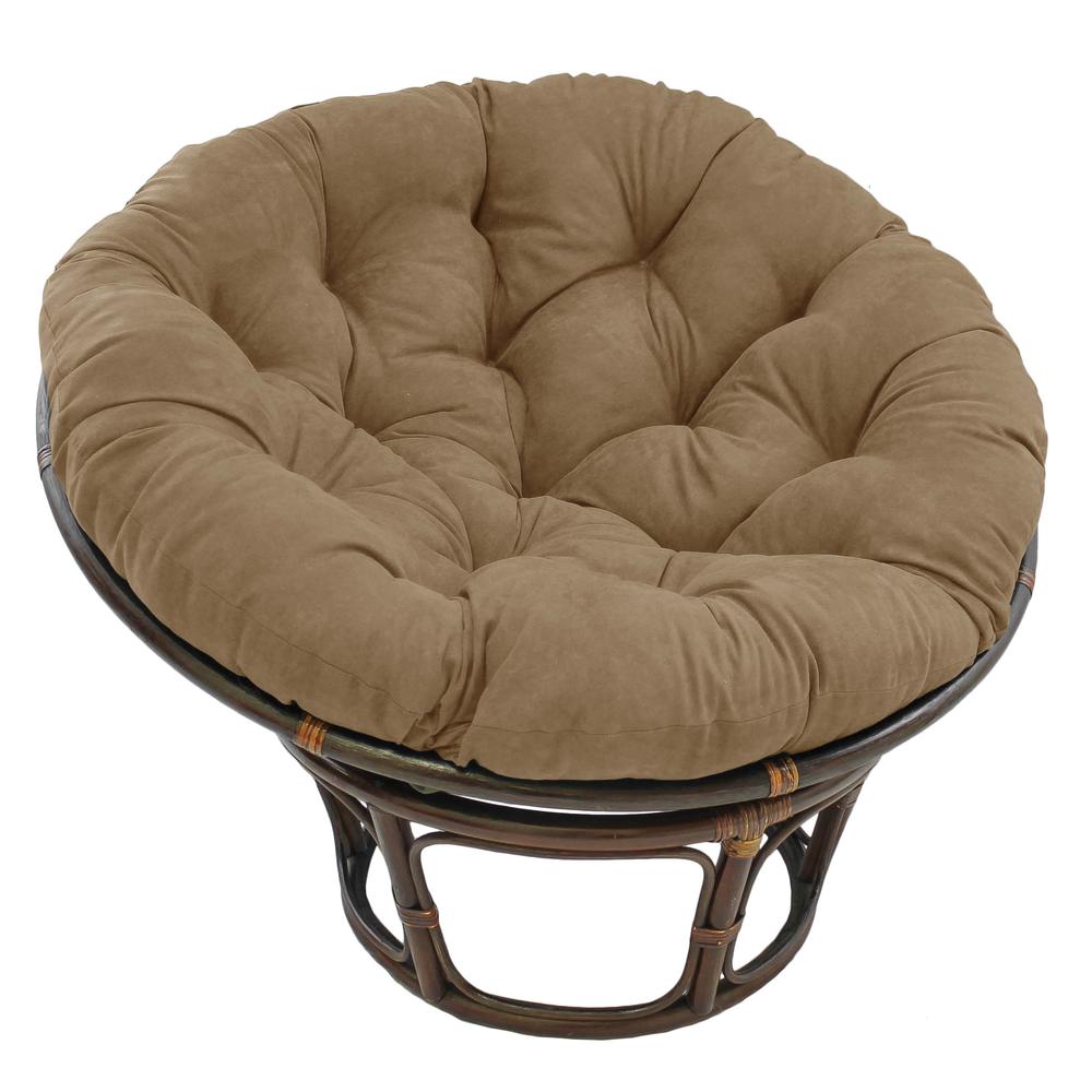 52-inch Solid Microsuede Papasan Cushion (Fits 50-inch Papasan Frame)  93302-52-MS-JV. Picture 1