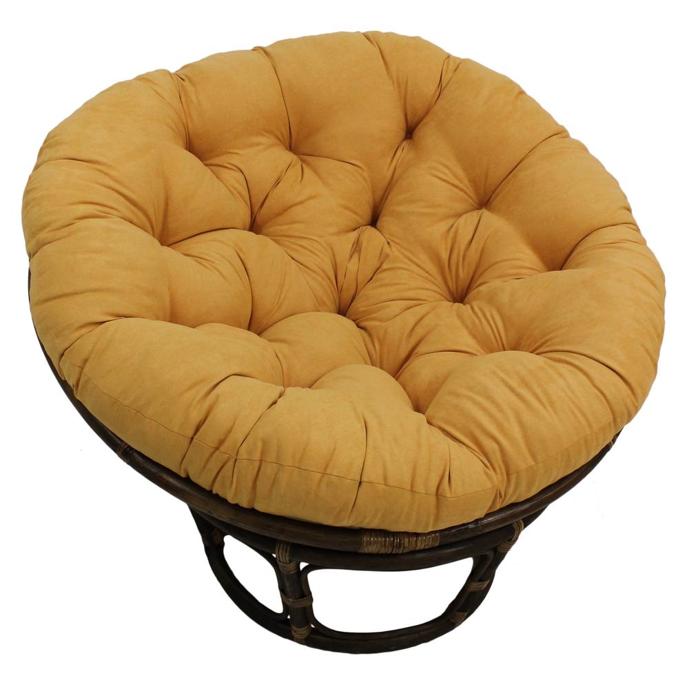 52-inch Solid Microsuede Papasan Cushion (Fits 50-inch Papasan Frame)  93302-52-MS-LM. Picture 1