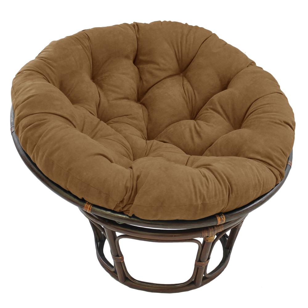 52-inch Solid Microsuede Papasan Cushion (Fits 50-inch Papasan Frame)  93302-52-MS-SB. Picture 1