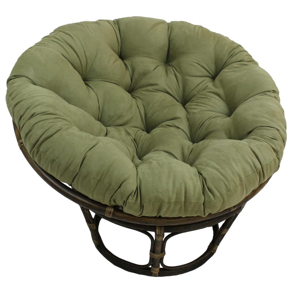 52-inch Solid Microsuede Papasan Cushion (Fits 50-inch Papasan Frame)  93302-52-MS-SG. Picture 1