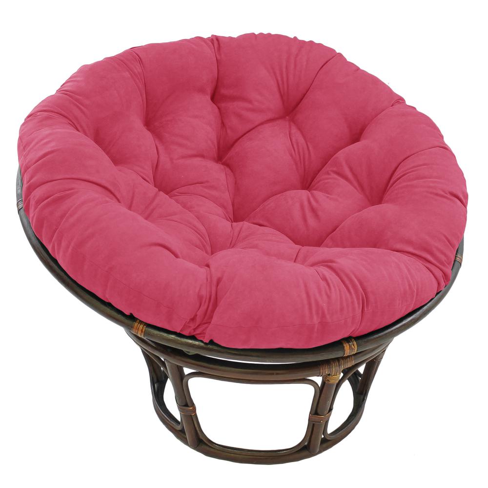 48-inch Solid Microsuede Papasan Cushion (Fits 46-inch Papasan Frame)  93302-MS-BB. Picture 1