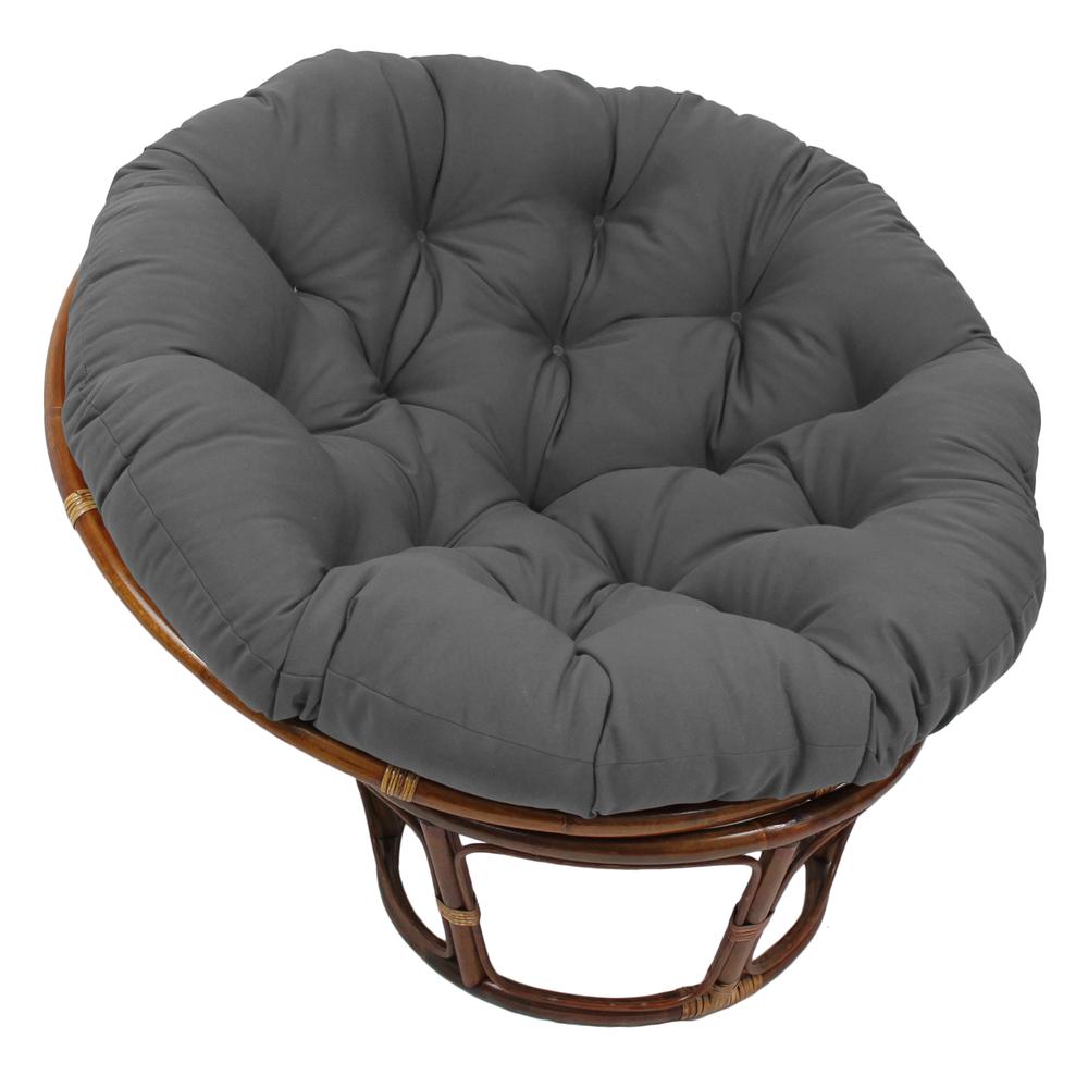48-inch Solid Twill Papasan Cushion (Fits 46-inch Papasan Frame) 93302-TW-GY. Picture 1