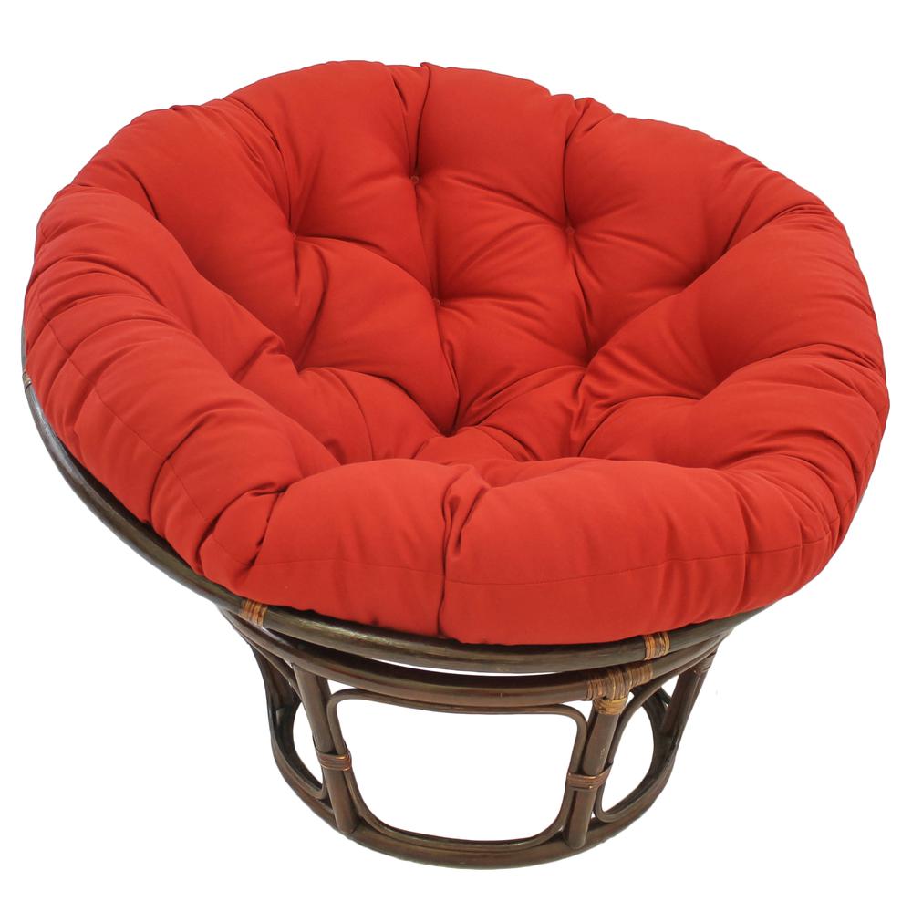 48-inch Solid Twill Papasan Cushion (Fits 46-inch Papasan Frame) 93302-TW-RD. Picture 1