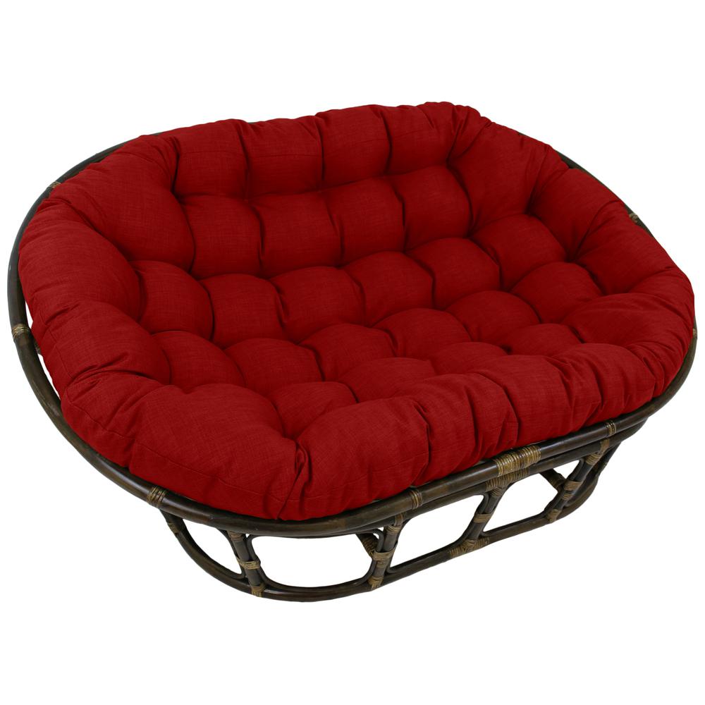 65-inch by 48-inch Solid Outdoor Spun Polyester Double Papasan Cushion  93304-REO-SOL-04. Picture 1