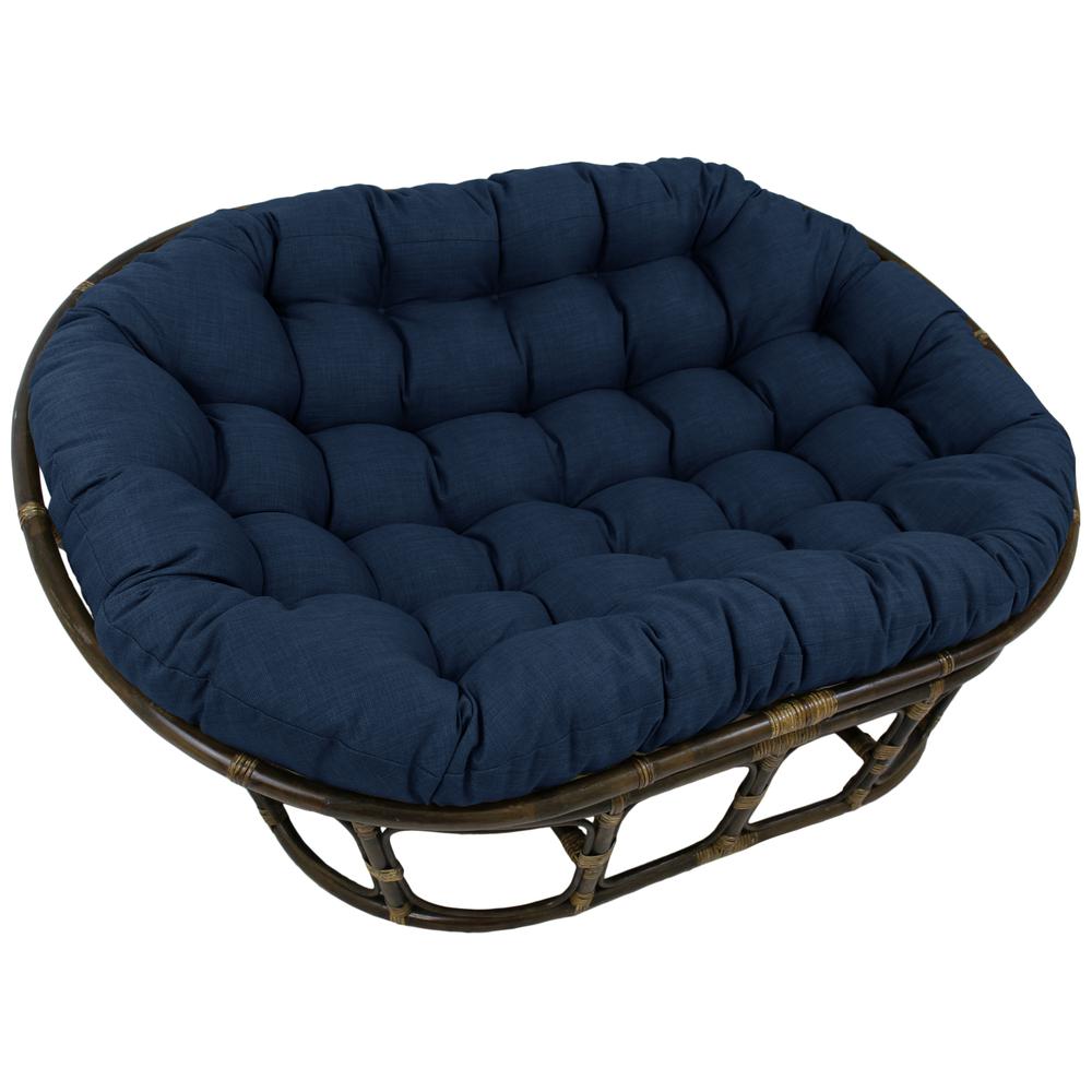 65-inch by 48-inch Solid Outdoor Spun Polyester Double Papasan Cushion  93304-REO-SOL-05. Picture 1