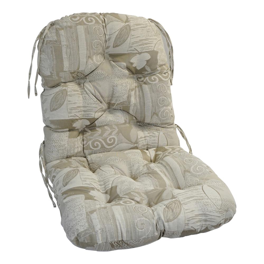 48-inch by 24-inch Indoor Polyester Blend Swivel Rocker Cushion 93310-ID-049. Picture 1
