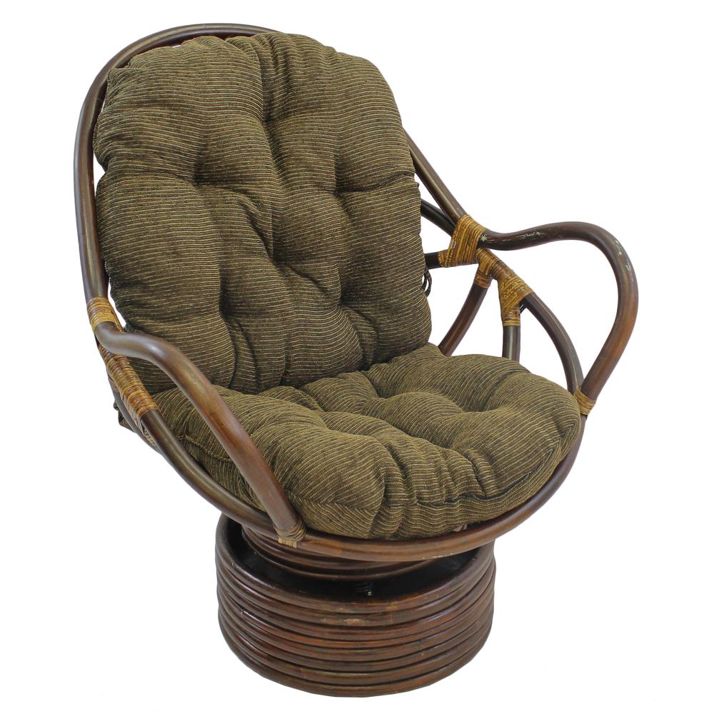 48-inch by 24-inch Jacquard Chenille Swivel Rocker Cushion. The main picture.