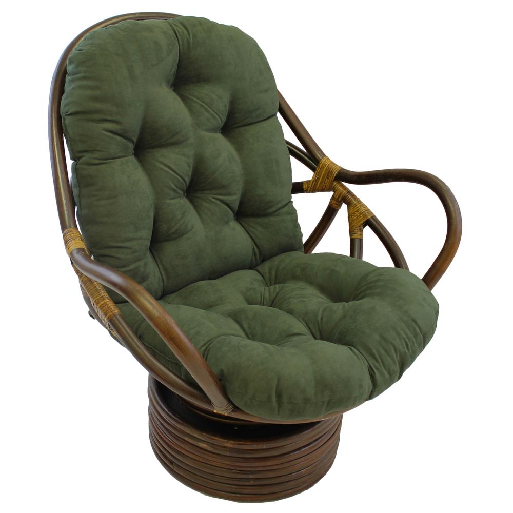 48-inch by 24-inch Solid Micro Suede Swivel Rocker Cushion. The main picture.