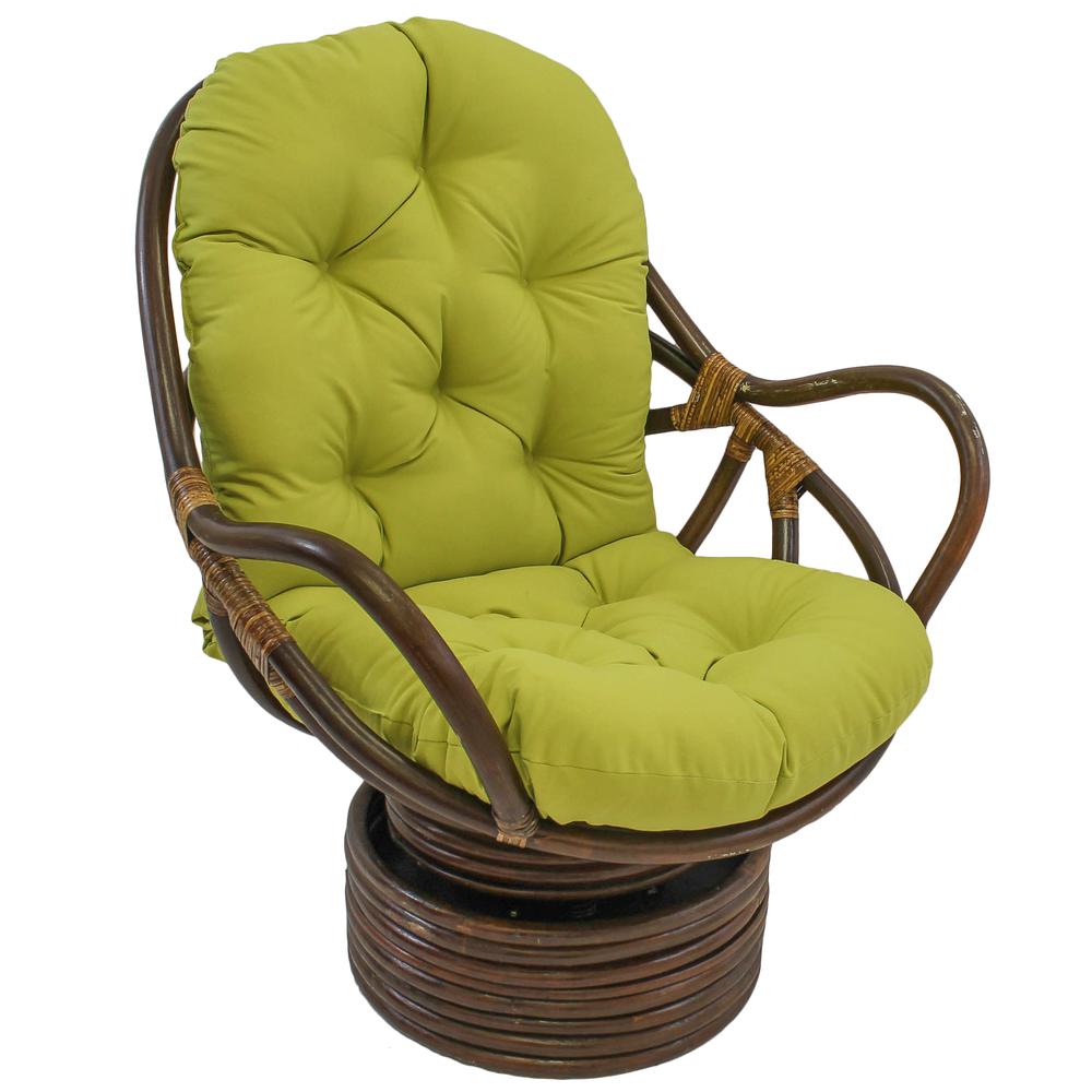 48-inch by 24-inch Solid Twill Swivel Rocker Cushion. The main picture.