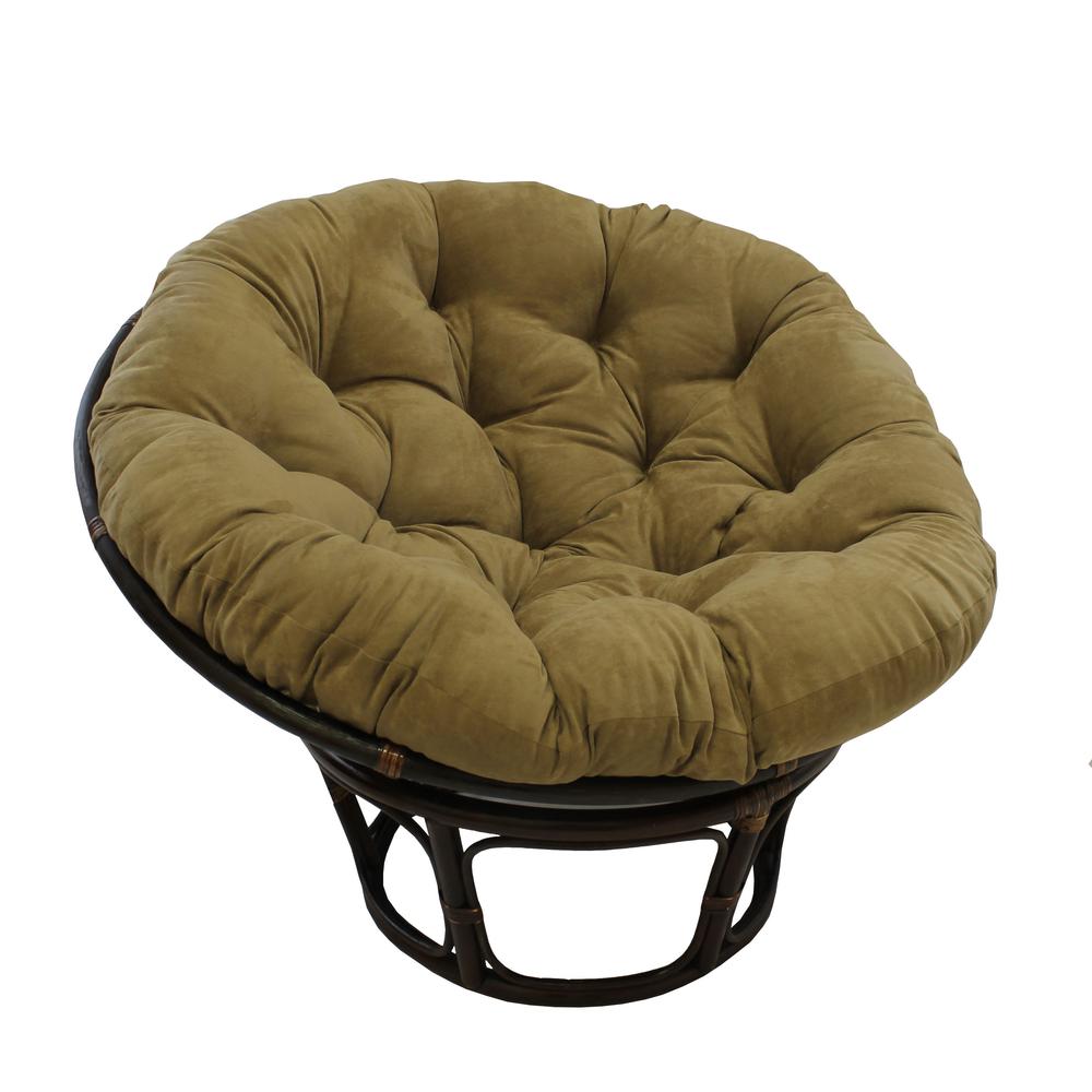 44-inch Solid Micro Suede Papasan Cushion (Fits 42-inch Papasan Frame). Picture 1