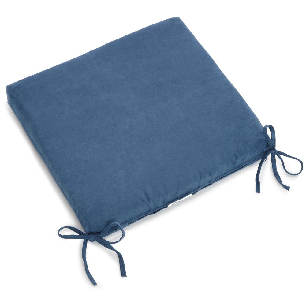 20-inch by 19-inch Solid Microsuede Chair Cushion. The main picture.