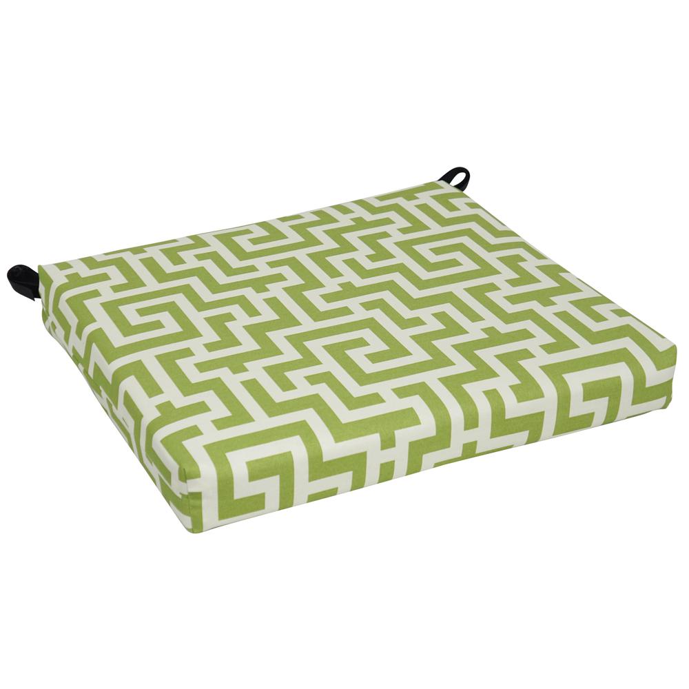 20-inch by 19-inch Patterned Outdoor Chair Cushion 93454-1CH-OD-112. Picture 1