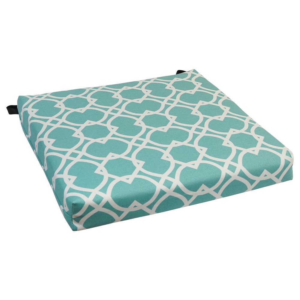 20-inch by 19-inch Patterned Outdoor Chair Cushion 93454-1CH-OD-144. Picture 1